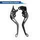 thumbnail image 5 of Palancas de freno y embrague cortas Unique Bargains para Yamaha YZF-R125 2014-2020, palanca de freno de manillar de motocicleta de aleación de aluminio negro sólido 1 par, 5 of 6