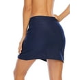 thumbnail image 5 of FANNYC Women's Solid Swim Skirt Build-In Brief Tummy Control Tankini Bottoms Swimsuit Bikini Swim Trunk Active Skirted Shorts Swimwear Skorts,S-3XL, 5 of 7