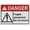 Warning Sign 3, variant on Industrial Caution Sign Machine Safety (Only authorized personnel shall operate this equipment - Solamente el personal autorizado deberá usar esta máquina) 8 in" x 12 in" Safety