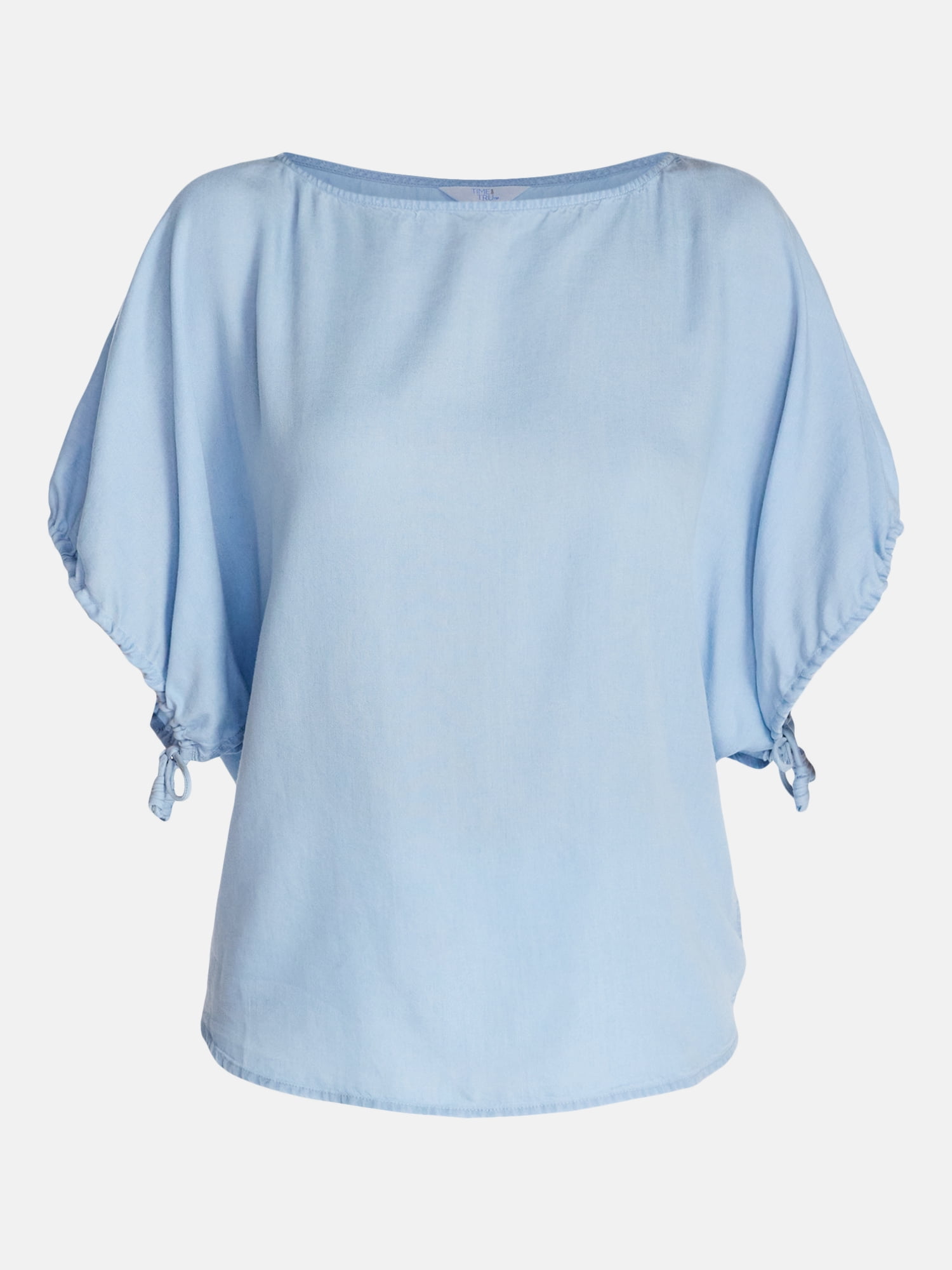 Time and Tru Women's Boatneck Top with Dolman Sleeves, Sizes XS-XXXL