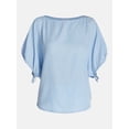 thumbnail image 6 of Time and Tru Women's Boatneck Top with Dolman Sleeves, Sizes XS-XXXL, 6 of 6