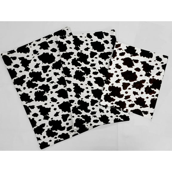 Black & White Cow Spots Countertop Appliance Slider Mats by Penny's Needful Things - Large