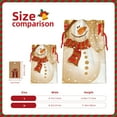 thumbnail image 3 of Salouo Christmas Snowman Gift Print Drawstring Christmas Gift Bag,Xmas Gift Bags Holiday Gift Wrapping Drawstring Gift Pouch with Tag Holiday Gift Bags Party Favor Bags,1PCS-Small, 3 of 9