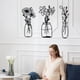 thumbnail image 5 of Decoración de Pared con Flores de Metal, 3 Piezas, Arte de Pared Floral, Flor en Jarrón, Decoración de Pared, Jarrón de Flores, Decoración de Interiores, Arte de Pared de Hierro, 5 of 7