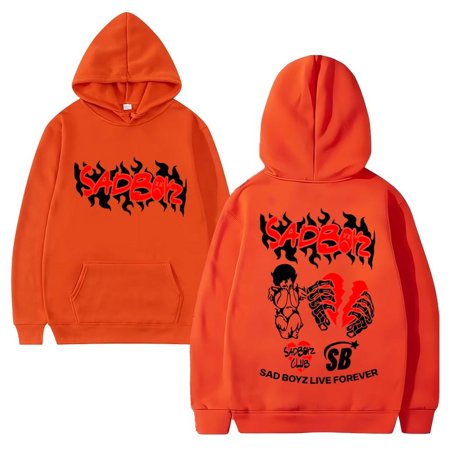 Junior H Sad Boyz music Hoodie New Men Women vintage Fleece Long sleeve streetwear Unisex Casual Oversized pullover Sweatshirt