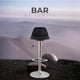 thumbnail image 5 of Silla para Bar y Barra de Cocina con Respaldo y Reposapies de Altura Ajustable Banco Taburete Giratorio con Asiento Acolchado de Diseño Moderno Set 4 Piezas Negro, 5 of 5