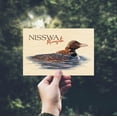 thumbnail image 2 of Nisswa, Minnesota, Loon Icon (4x6 Birch Wood Postcards, 2-Pack Stationary, Rustic Home Wall Decor), 2 of 5