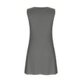 thumbnail image 6 of HUJlwoi Women's Nightgowns Lightweight Sleeveless Button Sleepwear Wide Strap Tank Sleep Shirt Casual Basic Nightdress, 6 of 6