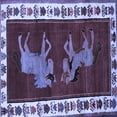 thumbnail image 1 of Ahgly Company Indoor Square Animal Blue Traditional Area Rugs, 8' Square, 1 of 4