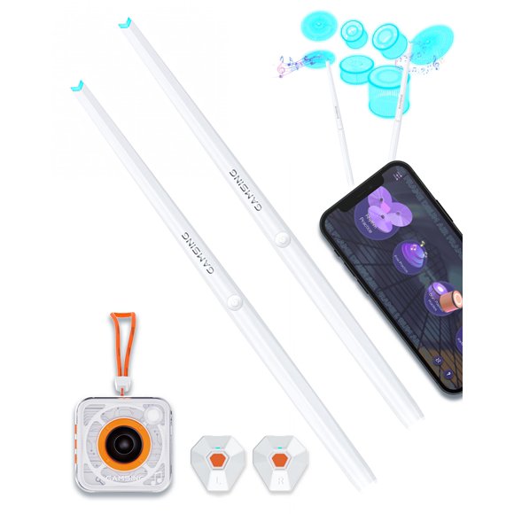 Batería electrónica GAMSING Portable con baquetas neumáticas