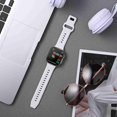 thumbnail image 3 of FKM Rubber Bands for Apple Watch, Silicone Band Straps Compatible with Apple Watch Series Ultra2/Ultra/9/8/SE2/7/6/SE/5/4/3/2/1,Silicone Wristband Compatible with Apple Watch 38/40/41mm, 3 of 7