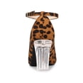 thumbnail image 2 of BLISSFUL STEP Ankle Strap Pointed Toe Clear Chunky Heel Pumps for Women Leopard 11, 2 of 6