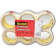 Scotch Packing Tape, 1.88" x 50m, 6 Rolls Shipping Tape