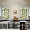 thumbnail image 4 of Pioneer Kitchen Curtains and Valance Set 36 Inch Tier Painted Floral Lemon 3 Pieces Set Dining Room Small Curtain Drapes Cafe Curtains Valance for Home Decor Rod Pocket, 4 of 6