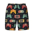 thumbnail image 4 of Lsque Mens Swim Trunks Retro Video Game Pattern - Bathing Suit Compression Liner - Beach Swim Shorts Swimwear - (S-3XL) - Stretch Quick Dry -Medium, 4 of 9