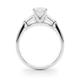 thumbnail image 3 of Silvago Jewelry 2.13 Ct Cushion Cut Moissanite Ring - Prong Set Three Stone Ring for Women - 14K White Gold Plated Jewelry - Engagement or Wedding - Lovely Gift Selection, 3 of 3