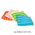 thumbnail image 4 of Big sale Striped Non Oiled Multifunctional Rag Microfiber Lazy Dishwashing Hundred Cleaning Dishwashing Cloth 30 X 30cm For Car Kitchen Home, 4 of 5
