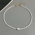 thumbnail image 1 of Collier de Perles Boho Mode Femme Imitation Perle Perle de Rocaille Brin Court Collier Ras-du-Cou Fait Main Bijoux Femme Gros, 1 of 5
