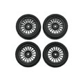 thumbnail image 2 of Vogacara Control remoto Car Racing Vehicle Upgrade Part Supplies Reemplazo para UDI 1601 1602 SG1603 1604 Negro 4 Piezas Neumáticos Type2 NO2 Vogacara FN010308-04, 2 of 6