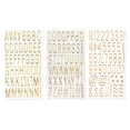 thumbnail image 6 of 3D Metallic Letter Sticker Number Sticker Gold Glittering PVC Sticker for Journal Notebook Planner Scrapbooking Sticker, 6 of 8