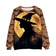 thumbnail image 5 of Heisall Womens Sweatshirts 2025 Autumn Winter Round Neck Halloween Print Long Sleeve Tops Loose Casual Fashion Hoodless Sweatshirts, 5 of 5