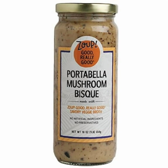 Zoup Savory Veggie Broth Portabella Mushroom Bisque - 16 oz