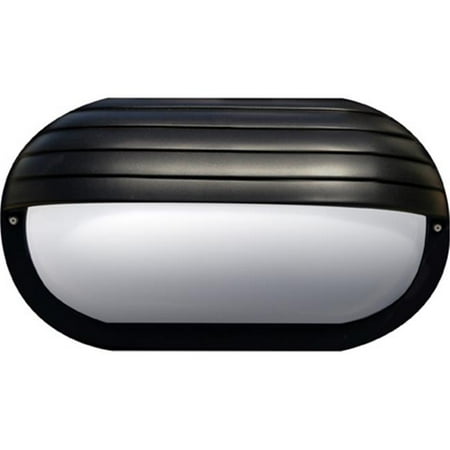 

Dabmar Lighting W8514-B 5.88 x 10.38 x 4.50 in. 120 V 26 watts Polycarbonate Surface Mounted Wall Fixture Light with S26-GU-24 Flourescent Lamp Black
