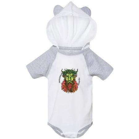 

Inktastic Autumnal Equinox Green Man into Fall Gift Baby Boy or Baby Girl Bodysuit