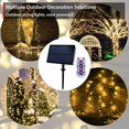 thumbnail image 3 of 100 Led String Lights Warm White Lights For Outdoor Decoration Solar Powered String Lights Waterproof, 3 of 5