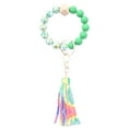 thumbnail image 1 of LPSSTORE SilKeychain Bracelet Wristlet Key Ring Silicone Beaded Bangle Cute Key Chains for Women, 1 of 1