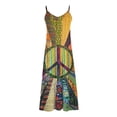 thumbnail image 3 of Generic Women's Summer Maxi Dress Casual V-Neck Sleeveless Bohemian Spaghetti Strap Floral Long Maxi Dress, 3 of 4