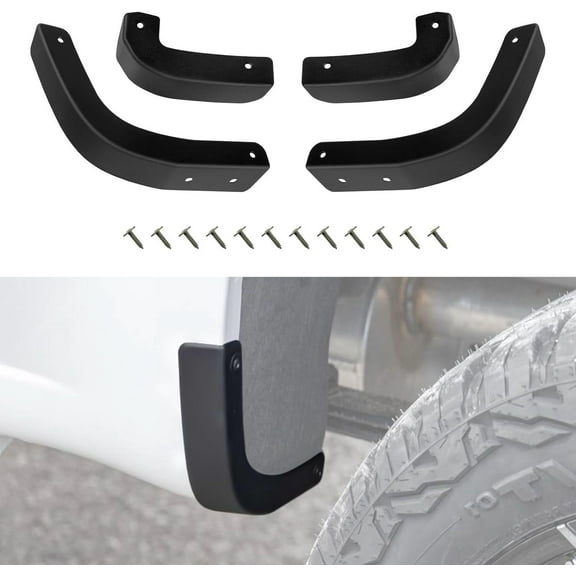 Mud Flap Delete Fit for Chevy Silverado 2019-2024,Mud Guards Mudflaps Delete Compatible with Chevrolet Silverado 1500 Accessories 2019-2025