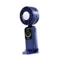thumbnail image 3 of Ventilador de mano pequeño con ruido de pantalla LED bajo 35dB Cargo USB práctico 100 Ventilador personal de velocidad ajustable para el estado físico azul, 3 of 8