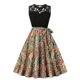 thumbnail image 1 of Vestido Largo de Verano, Vestido Casual de Cuello Redondo sin Mangas Impreso Hecho de Poliéster Cómodo para Primavera Verano, Vestido de Verano de Mujer, 1 of 7