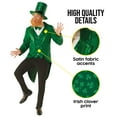 thumbnail image 3 of Morph Irish Leprechaun Suit Men Costume Halloween Costume For Men Green Medium, 3 of 4