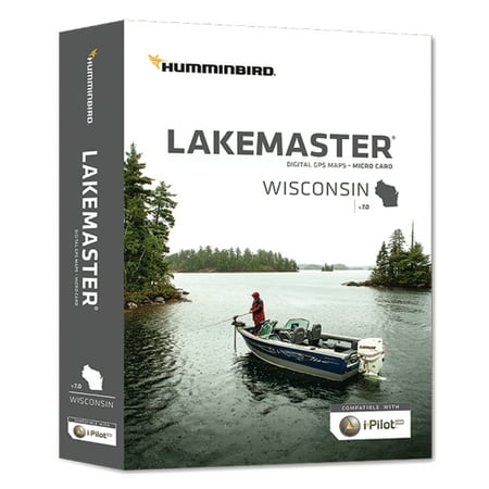 Humminbird 600025-7 Lakemaster Version 8.0 GPS Fishing Map for Chartplotter for