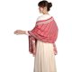 thumbnail image 2 of Women's Scarves & Wraps, Warm Large Christmas Scarf Camellia Jacquard Shawls and, 2 of 5