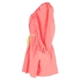 thumbnail image 2 of Pre-Owned Zimmermann Nina Pleated Shirred Mini Dress In Coral Cotton, 2 of 2