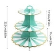 thumbnail image 3 of Giunmcul Online Shopping Three Tier Paper Foil Cake Stand Children Adult Birthday Party Event Anniversary Celebration Cake Stand, 3 of 5