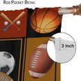 thumbnail image 6 of Basketball Curtains Boys Sport Kid Curtains for Bedroom, Basketball Sport Theme Window Treatments for Living Room,Teen Boys Girls Room Decor Drapes 2 Panel Sets,52x84 Inch, 6 of 6