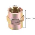 thumbnail image 2 of Unique Bargains Pipe Fitting Connector Straight Hex Nipple Coupling 3/8 PT Female Thread Hydraulic Adapter 1pcs, 2 of 3
