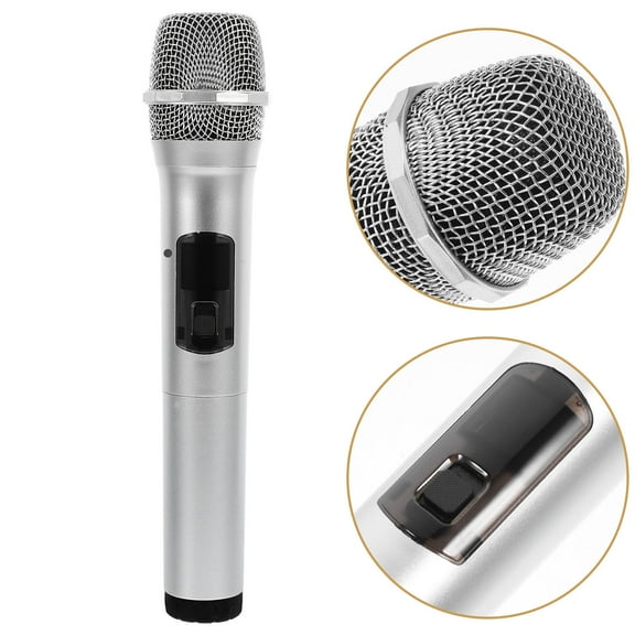 Supvox Fake Interview Microphone Prop Black Abs 1Pack for Stage Performance