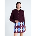 thumbnail image 2 of Free Assembly Women’s and Women's Plus Ruffle Trim Nubby Jacket with Long Sleeves, Sizes XS-4X, 2 of 6