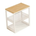 thumbnail image 3 of Elodie Mini Washing Machine Stand 3 Tiers Printer Stand for Garage Entryway Kitchen White, 3 of 8