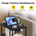 thumbnail image 6 of OUTONLIFE Floor Lamp with Table for Living Room with USB & Type C Charging Station, End Table Lamp with 3-Color Temperature LED Bulb for Bedroom, Black, 6 of 8