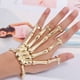 thumbnail image 3 of Pulsera Pingyongchang con forma de calavera de metal con forma de esqueleto esclavo, cadena de mano para mujer, cadena de mano y articulación ósea para mujer, regalo de fiesta, joyería negra, 3 of 3