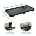 thumbnail image 6 of Stander Walker Tray Accessory for Stander and Able Life Walkers and Rollators, Tray Table with Cup Holder, Tool-free Assembly, Black, 6 of 7