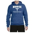 thumbnail image 2 of Nurse the Hardest Job You'll Ever Love | Mens Pop Culture Hooded Sweatshirt Graphic Hoodie, Vintage Heather Blue, Small, 2 of 3