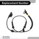 thumbnail image 5 of Sensor de velocidad de rueda ABS Unique Bargains No.68141887AA ajuste para lado delantero izquierdo o derecho, lado del conductor o pasajero para Jeep Cherokee 2014-2023, 5 of 7