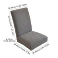 thumbnail image 3 of QTOCIO Elastic Dining Table And Chair Covers Semi Circular Home Chair Covers Chair Back Covers Common Chair Covers Suitable For Home Or Dining Room Chairs, 3 of 4
